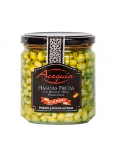 Habitas fritas con aceite de oliva