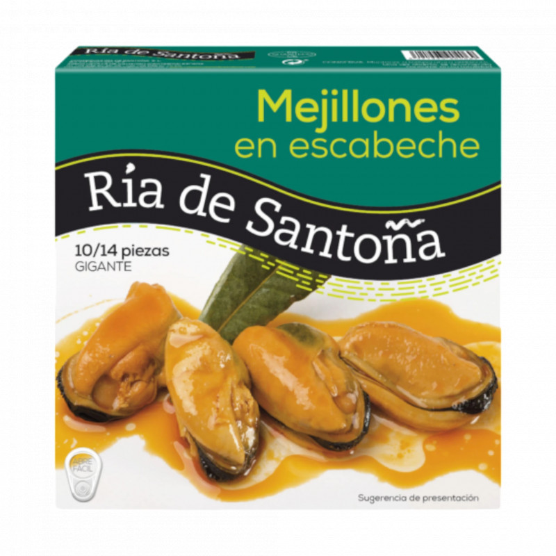 Ria Santoña mejillón gigante 10/14 piezas