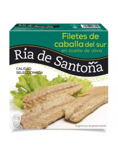 Filetes de caballa en aceite de oliva Ria de Santoña 280gr Filetes de caballa en aceite de oliva Ria de Santoña 280gr